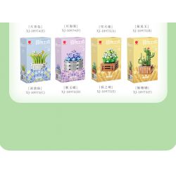 XIANG JUN 10975 non  SHOP HOA CÂY CẢNH 6 LOẠI CHẬU MỌNG NƯỚC THIÊN THẦN TUYẾT CÚC NGỌC BÍCH TIÊN LINGBO BƯỚM TÍM NỤ TẦM XUÂN SAN HÔ JI bộ đồ chơi xếp lắp ráp ghép mô hình Creator Sáng Tạo