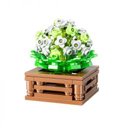 XIANG JUN 10975 non  SHOP HOA CÂY CẢNH 6 LOẠI CHẬU MỌNG NƯỚC THIÊN THẦN TUYẾT CÚC NGỌC BÍCH TIÊN LINGBO BƯỚM TÍM NỤ TẦM XUÂN SAN HÔ JI bộ đồ chơi xếp lắp ráp ghép mô hình Creator Sáng Tạo