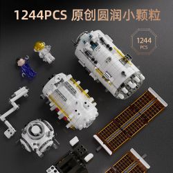 BLOKS 81102 non  MÔ-ĐUN LÕI THIÊN HÀ tỷ lệ 1:46 bộ đồ chơi xếp lắp ráp ghép mô hình China Aerospace Museum 1224 khối