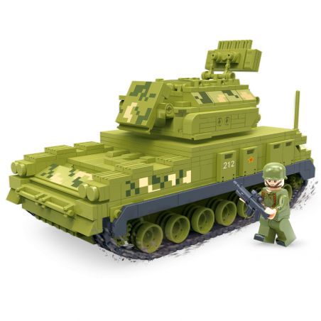 ZHI DELE DL-40014 40014 DL40014 non  TÊN LỬA PHÒNG KHÔNG HONGQI-17 bộ đồ chơi xếp lắp ráp ghép mô hình Military Army Quân Sự Bộ Đội 846 khối