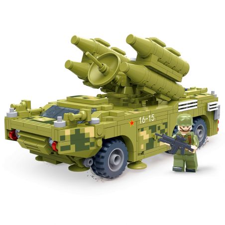 ZHI DELE DL-40013 40013 DL40013 non  TÊN LỬA PHÒNG KHÔNG HQ-7 bộ đồ chơi xếp lắp ráp ghép mô hình Military Army Quân Sự Bộ Đội 623 khối