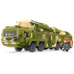 ZHI DELE DL-40009 40009 DL40009 non  TÊN LỬA ĐẠN ĐẠO DONGFENG-21 bộ đồ chơi xếp lắp ráp ghép mô hình Military Army Quân Sự Bộ Đội 986 khối