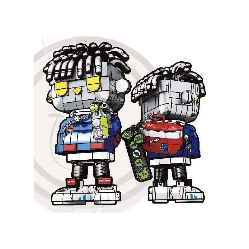 STUBBORN BOUNDARIES W9002 9002 non  PHỐ GANZI GRAFFITI bộ đồ chơi xếp lắp ráp ghép mô hình GAMEEEY 502 khối