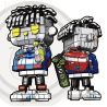 STUBBORN BOUNDARIES W9002 9002 non  PHỐ GANZI GRAFFITI bộ đồ chơi xếp lắp ráp ghép mô hình GAMEEEY 502 khối
