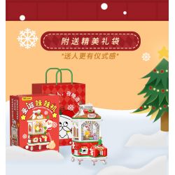 WEKKI 516156 non  MÁY VUỐT GIÁNG SINH bộ đồ chơi xếp lắp ráp ghép mô hình Christmas
