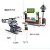 ZHI DELE DL-10006 10006 DL10006 non  TRỰC THĂNG CẢNH SÁT bộ đồ chơi xếp lắp ráp ghép mô hình POLICE 166 khối