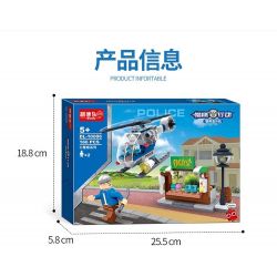 ZHI DELE DL-10006 10006 DL10006 non  TRỰC THĂNG CẢNH SÁT bộ đồ chơi xếp lắp ráp ghép mô hình POLICE 166 khối