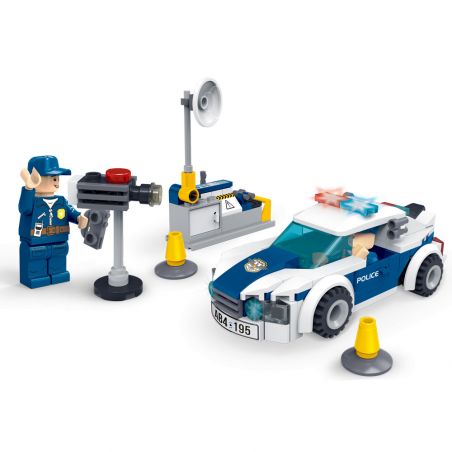 ZHI DELE DL-10005 10005 DL10005 non  CẢNH SÁT KIỂM TRA XE bộ đồ chơi xếp lắp ráp ghép mô hình POLICE 141 khối