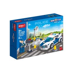 ZHI DELE DL-10005 10005 DL10005 non  CẢNH SÁT KIỂM TRA XE bộ đồ chơi xếp lắp ráp ghép mô hình POLICE 141 khối