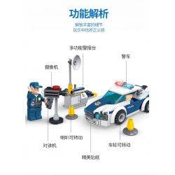 ZHI DELE DL-10005 10005 DL10005 non  CẢNH SÁT KIỂM TRA XE bộ đồ chơi xếp lắp ráp ghép mô hình POLICE 141 khối
