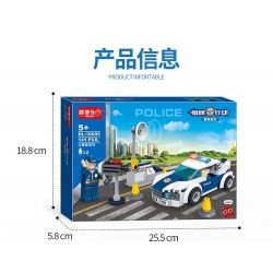 ZHI DELE DL-10005 10005 DL10005 non  CẢNH SÁT KIỂM TRA XE bộ đồ chơi xếp lắp ráp ghép mô hình POLICE 141 khối