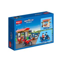 ZHI DELE DL-10004 10004 DL10004 non  CẢNH SÁT BA BÁNH bộ đồ chơi xếp lắp ráp ghép mô hình POLICE 150 khối