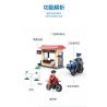 ZHI DELE DL-10004 10004 DL10004 non  CẢNH SÁT BA BÁNH bộ đồ chơi xếp lắp ráp ghép mô hình POLICE 150 khối