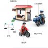 ZHI DELE DL-10004 10004 DL10004 non  CẢNH SÁT BA BÁNH bộ đồ chơi xếp lắp ráp ghép mô hình POLICE 150 khối