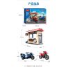 ZHI DELE DL-10004 10004 DL10004 non  CẢNH SÁT BA BÁNH bộ đồ chơi xếp lắp ráp ghép mô hình POLICE 150 khối