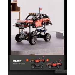 BLOKS 65476 non  LỖI CỔ ĐIỂN bộ đồ chơi xếp lắp ráp ghép mô hình 1107 khối