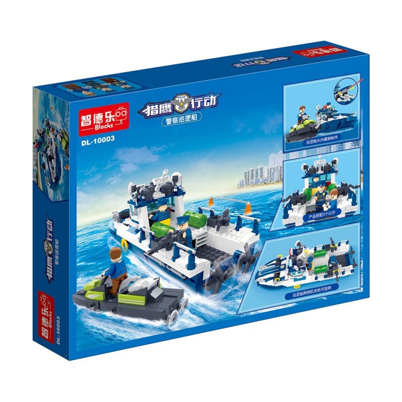 ZHI DELE DL-10003 10003 DL10003 non  TÀU TUẦN TRA CỦA CẢNH SÁT bộ đồ chơi xếp lắp ráp ghép mô hình POLICE 531 khối