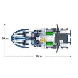 ZHI DELE DL-10003 10003 DL10003 non  TÀU TUẦN TRA CỦA CẢNH SÁT bộ đồ chơi xếp lắp ráp ghép mô hình POLICE 531 khối