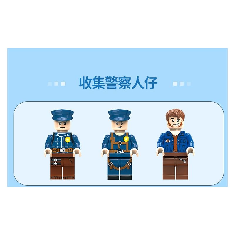 ZHI DELE DL-10003 10003 DL10003 non  TÀU TUẦN TRA CỦA CẢNH SÁT bộ đồ chơi xếp lắp ráp ghép mô hình POLICE 531 khối