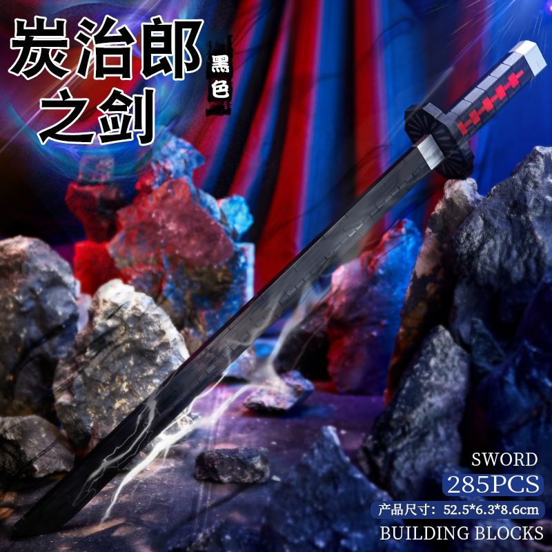 CREATIVE ART FIGHT 26803 non  THANH KIẾM CỦA TANJIRO bộ đồ chơi xếp lắp ráp ghép mô hình Movie & Game SWORD Phim Và Trò Chơi 285 khối