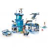 ZHI DELE DL-10001 10001 DL10001 non  TRỤ SỞ CẢNH SÁT BÃI BIỂN bộ đồ chơi xếp lắp ráp ghép mô hình POLICE 796 khối