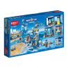 ZHI DELE DL-10001 10001 DL10001 non  TRỤ SỞ CẢNH SÁT BÃI BIỂN bộ đồ chơi xếp lắp ráp ghép mô hình POLICE 796 khối