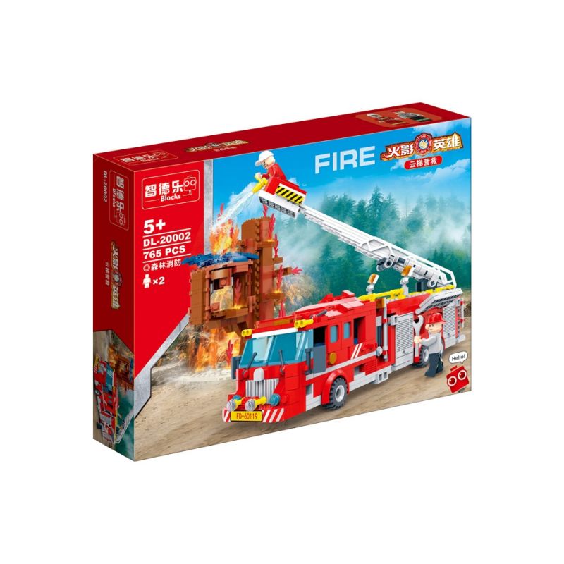 ZHI DELE DL-20002 20002 DL20002 non  NARUTO ANH HÙNG CỨU HỘ THANG LỬA RỪNG bộ đồ chơi xếp lắp ráp ghép mô hình 765 khối