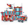 ZHI DELE DL-20001 20001 DL20001 non  TÒA NHÀ TRẠM CỨU HỎA RỪNG NARUTO bộ đồ chơi xếp lắp ráp ghép mô hình 999 khối