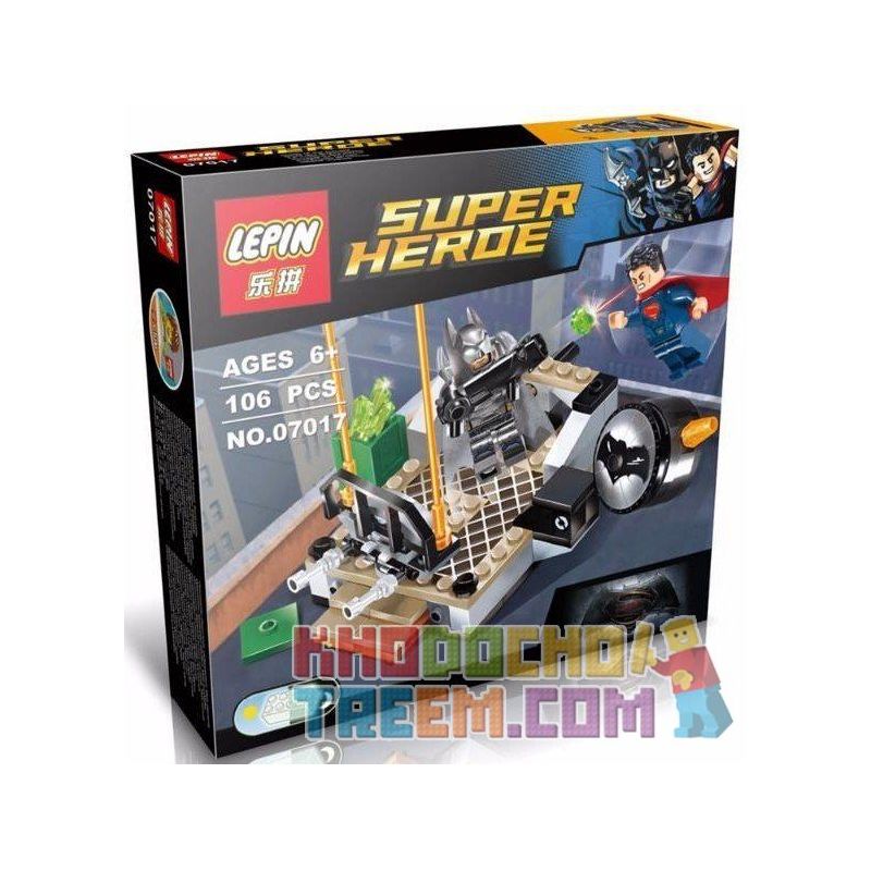 NOT Lego CLASH OF THE HEROES 76044 LEPIN 07017 xếp lắp ráp ghép mô hình ĐẠI CHIẾN NGƯỜI DƠI VÀ SIÊU NHÂN CUỘC ĐỤNG ĐỘ CỦA CÁC ANH HÙNG Dc Comics Super Heroes Siêu Anh Hùng Dc 92 khối