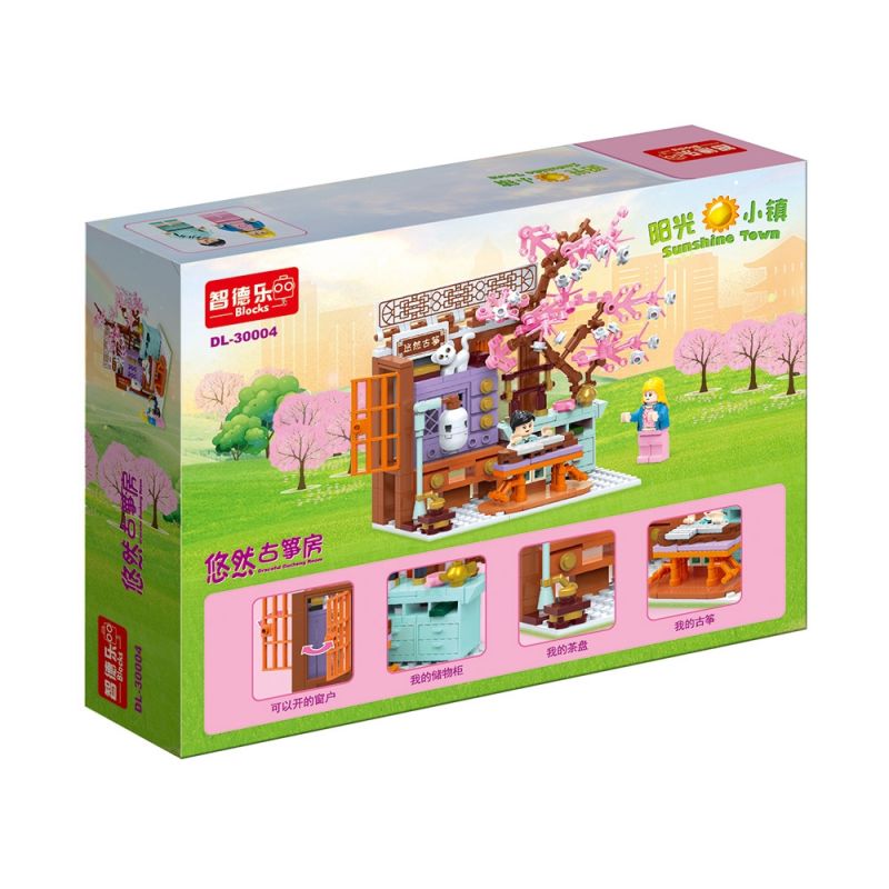 ZHI DELE DL-30004 30004 DL30004 non  PHÒNG GUZHENG NHÀN NHÃ bộ đồ chơi xếp lắp ráp ghép mô hình 303 khối