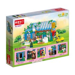 ZHI DELE DL-30001 30001 DL30001 non  CAFE BÁNH ĐẬU MẬT ONG bộ đồ chơi xếp lắp ráp ghép mô hình 637 khối