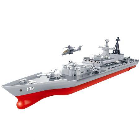 ZHI DELE DL-40022 40022 DL40022 non  KHU TRỤC HẠM THÁI CHÂU bộ đồ chơi xếp lắp ráp ghép mô hình CHINA AIRCRAFT CARRIER BATTLE GROUP 1132 khối