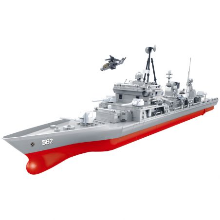 ZHI DELE DL-40021 40021 DL40021 non  TÀU KHU TRỤC NHỎ bộ đồ chơi xếp lắp ráp ghép mô hình CHINA AIRCRAFT CARRIER BATTLE GROUP 1275 khối
