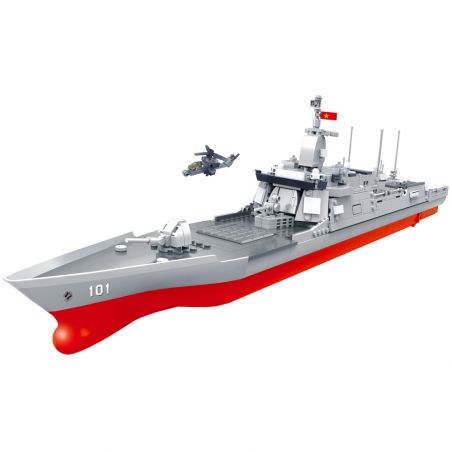 ZHI DELE DL-40020 40020 DL40020 non  TÀU KHU TRỤC TÊN LỬA DẪN ĐƯỜNG TYPE 055 bộ đồ chơi xếp lắp ráp ghép mô hình CHINA AIRCRAFT CARRIER BATTLE GROUP 1200 khối