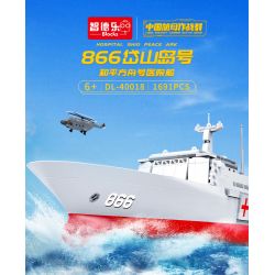 ZHI DELE DL-40018 40018 DL40018 non  TÀU BỆNH VIỆN PEACE ARK bộ đồ chơi xếp lắp ráp ghép mô hình CHINA AIRCRAFT CARRIER BATTLE GROUP 1691 khối