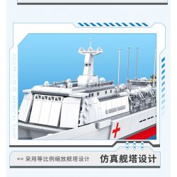 ZHI DELE DL-40018 40018 DL40018 non  TÀU BỆNH VIỆN PEACE ARK bộ đồ chơi xếp lắp ráp ghép mô hình CHINA AIRCRAFT CARRIER BATTLE GROUP 1691 khối