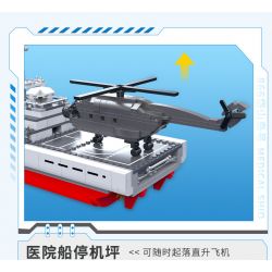 ZHI DELE DL-40018 40018 DL40018 non  TÀU BỆNH VIỆN PEACE ARK bộ đồ chơi xếp lắp ráp ghép mô hình CHINA AIRCRAFT CARRIER BATTLE GROUP 1691 khối