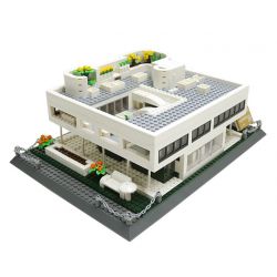 WANGE 5237 non  VILLA SAVOYE PARIS PHÁP bộ đồ chơi xếp lắp ráp ghép mô hình Creator VILLA SAVOYE PARIS FRANCE Sáng Tạo 1226 khối