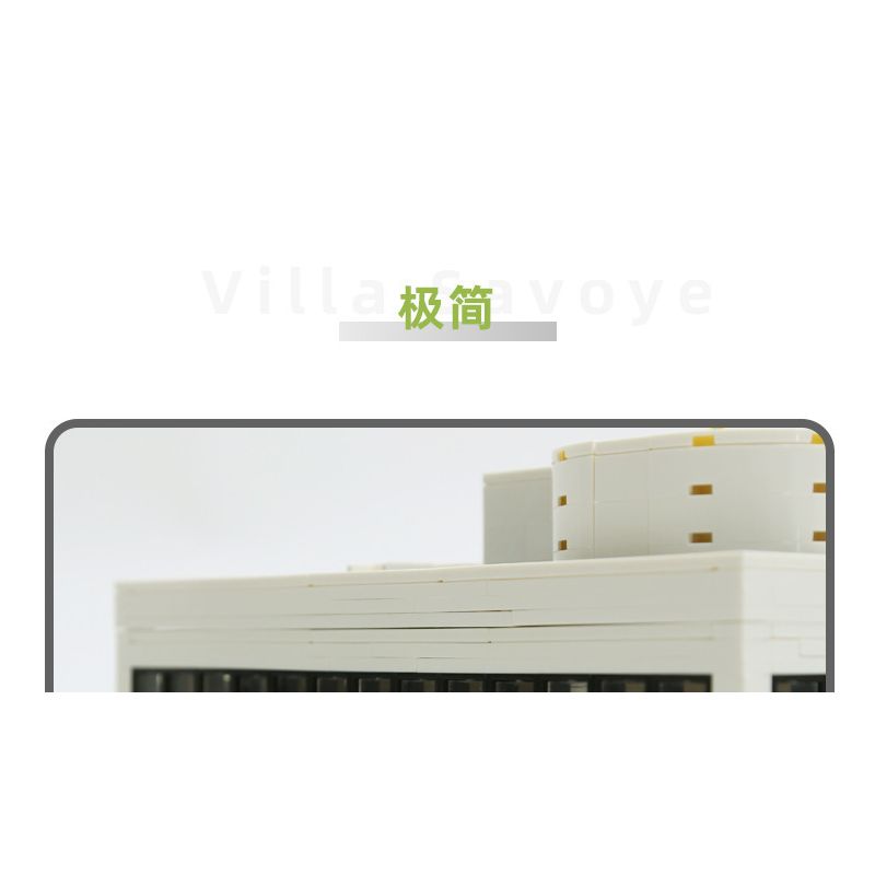 WANGE 5237 non  VILLA SAVOYE PARIS PHÁP bộ đồ chơi xếp lắp ráp ghép mô hình Creator VILLA SAVOYE PARIS FRANCE Sáng Tạo 1226 khối