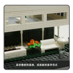 WANGE 5237 non  VILLA SAVOYE PARIS PHÁP bộ đồ chơi xếp lắp ráp ghép mô hình Creator VILLA SAVOYE PARIS FRANCE Sáng Tạo 1226 khối