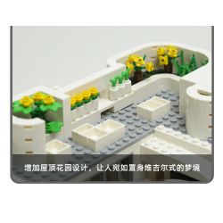 WANGE 5237 non  VILLA SAVOYE PARIS PHÁP bộ đồ chơi xếp lắp ráp ghép mô hình Creator VILLA SAVOYE PARIS FRANCE Sáng Tạo 1226 khối