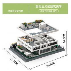 WANGE 5237 non  VILLA SAVOYE PARIS PHÁP bộ đồ chơi xếp lắp ráp ghép mô hình Creator VILLA SAVOYE PARIS FRANCE Sáng Tạo 1226 khối