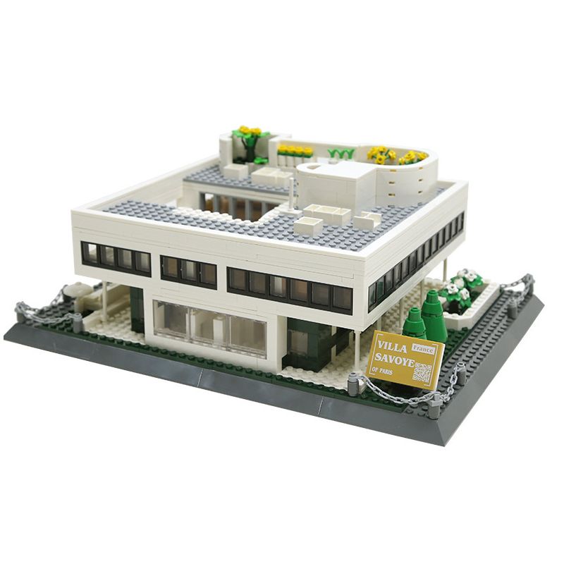 WANGE 5237 non  VILLA SAVOYE PARIS PHÁP bộ đồ chơi xếp lắp ráp ghép mô hình Creator VILLA SAVOYE PARIS FRANCE Sáng Tạo 1226 khối