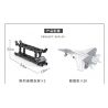ZHI DELE DL-40016 40016 DL40016 non  TÀU SÂN BAY LOẠI 002 tỷ lệ 1:300 bộ đồ chơi xếp lắp ráp ghép mô hình CHINA AIRCRAFT CARRIER BATTLE GROUP 2555 khối