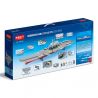 ZHI DELE DL-40016 40016 DL40016 non  TÀU SÂN BAY LOẠI 002 tỷ lệ 1:300 bộ đồ chơi xếp lắp ráp ghép mô hình CHINA AIRCRAFT CARRIER BATTLE GROUP 2555 khối