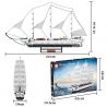 FORANGE FC6006 6006 non  THUYỀN BUỒM THIÊN NGA TRẮNG bộ đồ chơi xếp lắp ráp ghép mô hình Creator Expert WHITE SWAN Chuyên Gia Sáng Tạo 1672 khối