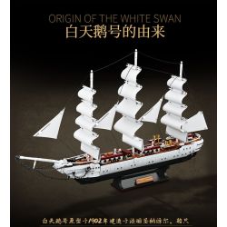 FORANGE FC6006 6006 non  THUYỀN BUỒM THIÊN NGA TRẮNG bộ đồ chơi xếp lắp ráp ghép mô hình Creator Expert WHITE SWAN Chuyên Gia Sáng Tạo 1672 khối