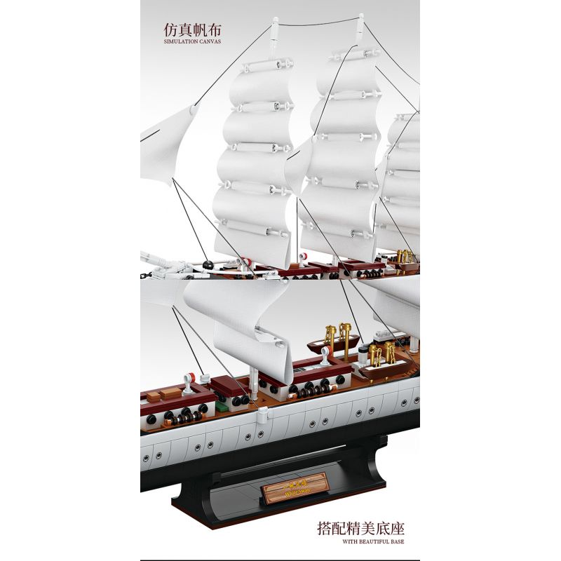 FORANGE FC6006 6006 non  THUYỀN BUỒM THIÊN NGA TRẮNG bộ đồ chơi xếp lắp ráp ghép mô hình Creator Expert WHITE SWAN Chuyên Gia Sáng Tạo 1672 khối