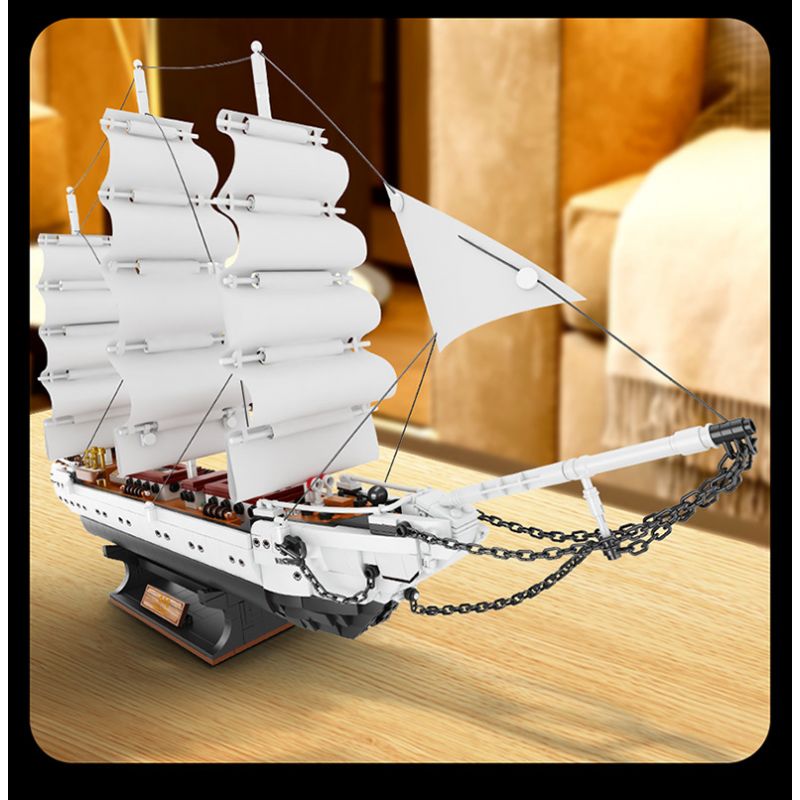 FORANGE FC6006 6006 non  THUYỀN BUỒM THIÊN NGA TRẮNG bộ đồ chơi xếp lắp ráp ghép mô hình Creator Expert WHITE SWAN Chuyên Gia Sáng Tạo 1672 khối