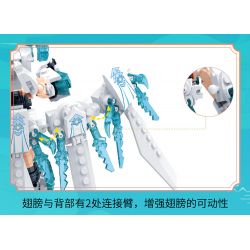 ZHI DELE DL-60016 60016 DL60016 non  KỲ SONG PHI MÃ bộ đồ chơi xếp lắp ráp ghép mô hình AUSPICIOUS BEASTS ARMOUR 461 khối